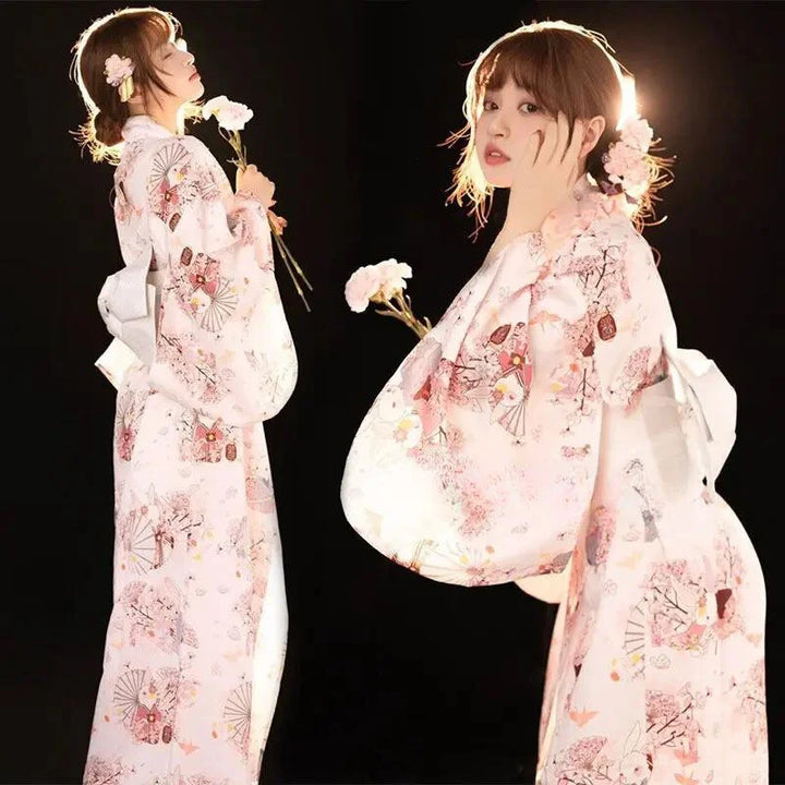 floral kimono robe