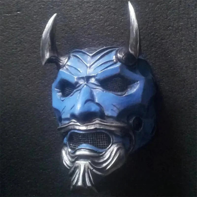 ancient japanese demon mask art