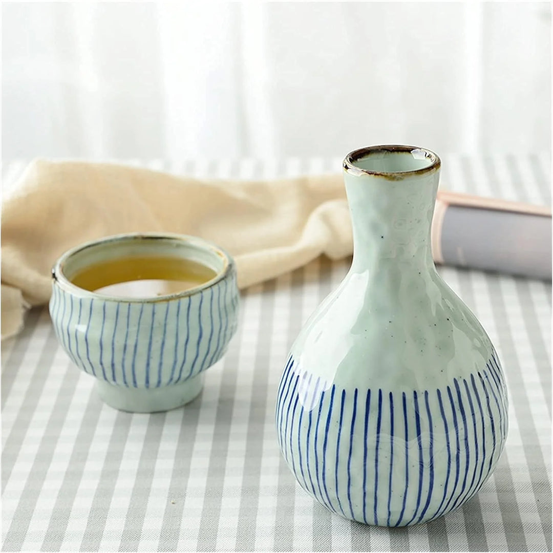 details of sake ceramic set