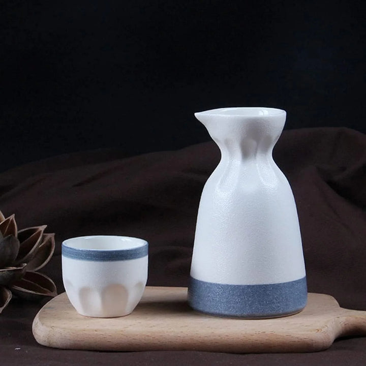 cup and bottle of a sake cups set