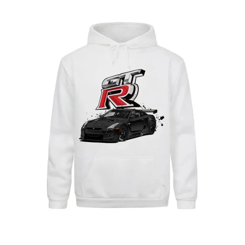 white gtr hoodie