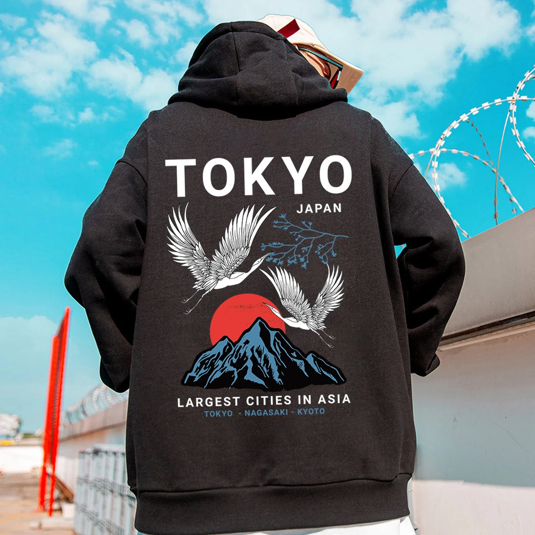 back of japan tokyo hoodie