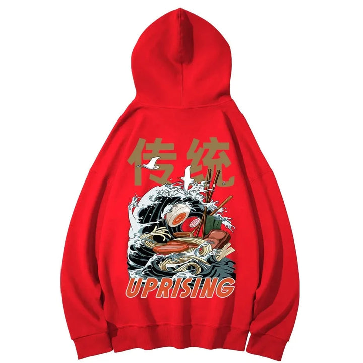 red ramen noodle hoodie