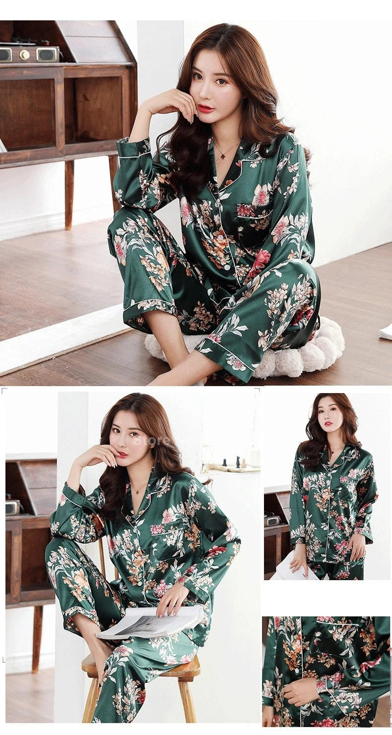 green japanese style pajamas