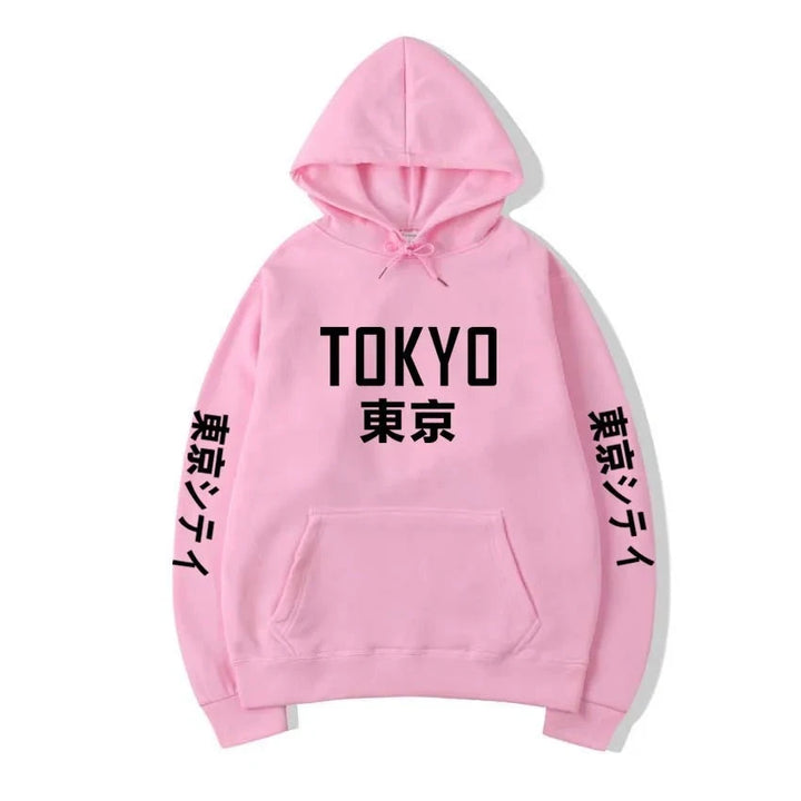 pink tokyo japan hoodie