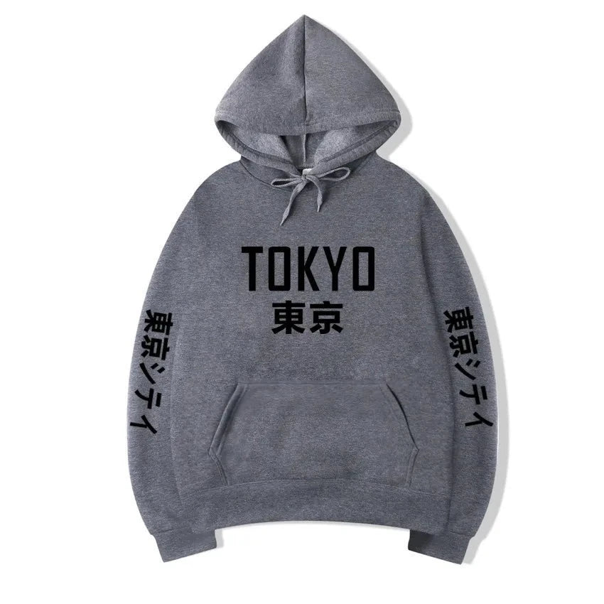 dark grey tokyo japan hoodie