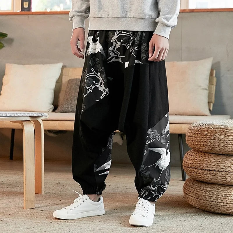 man-wearing-wide-leg-japanese-pants