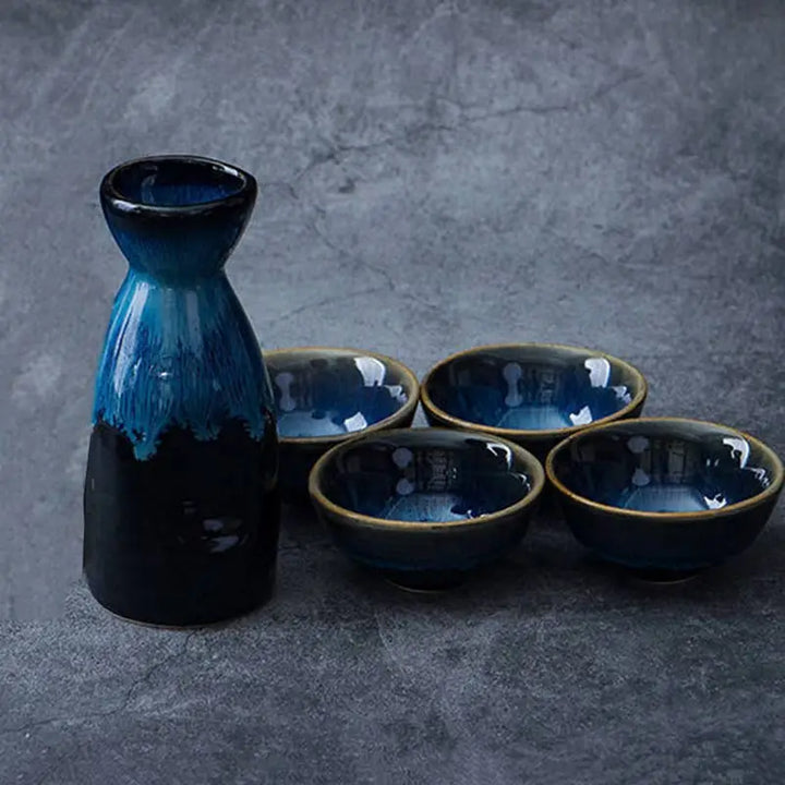 antique sake set