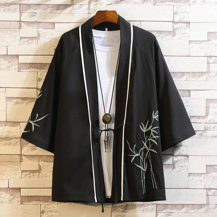 black silk kimono jackets