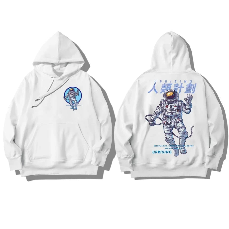 white astronaut hoodie