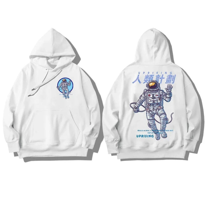 white astronaut hoodie