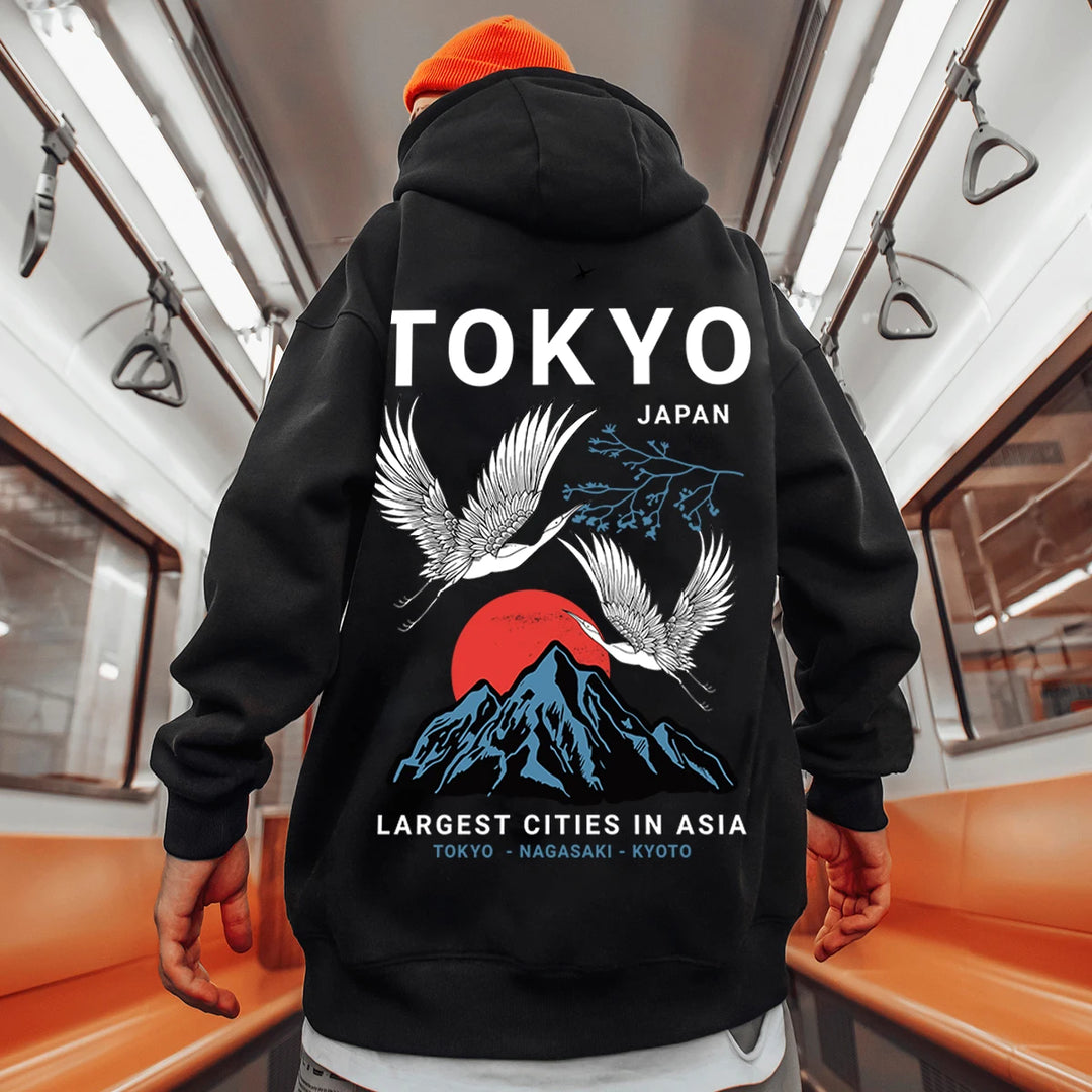 black japan tokyo hoodie