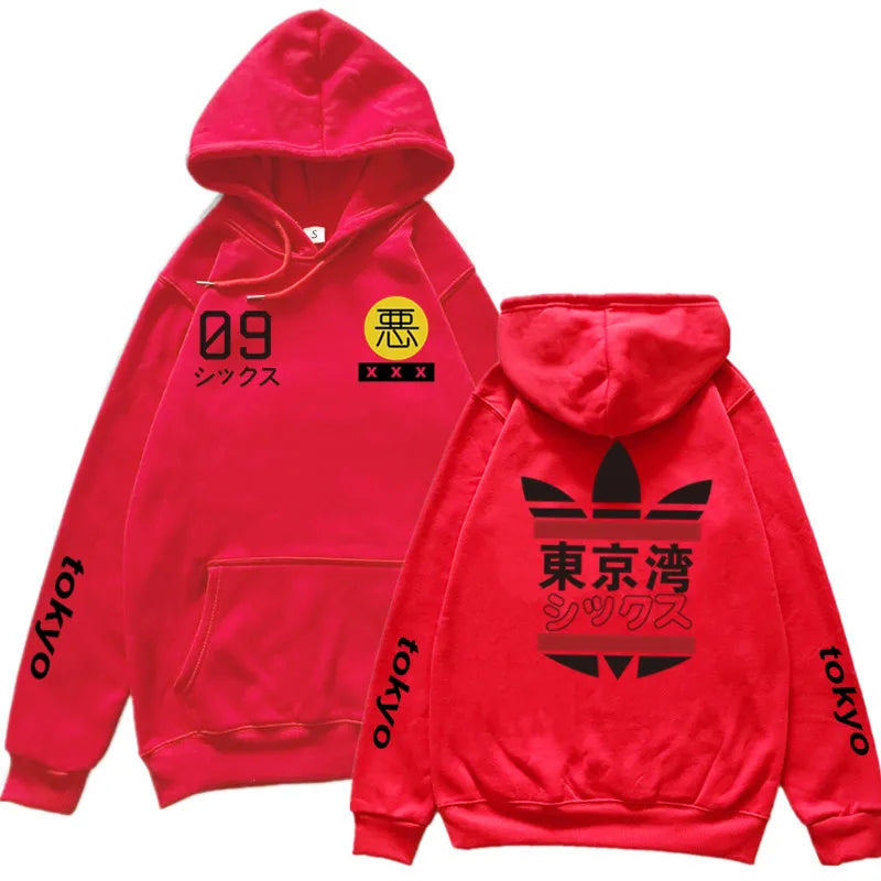 red adidas tokyo hoodie