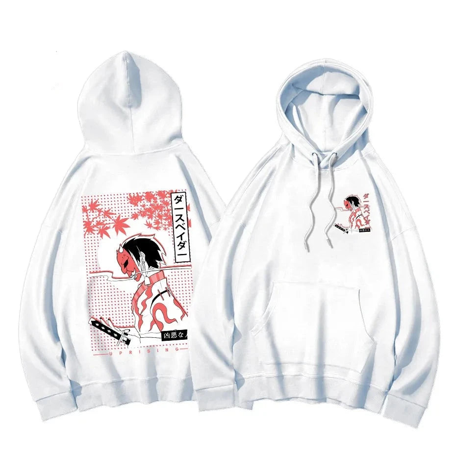 white ninja hoodie