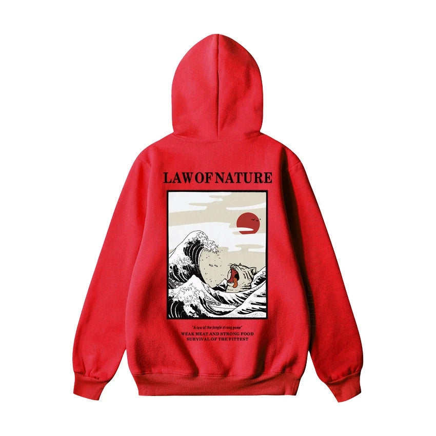 red law of nature hoodie