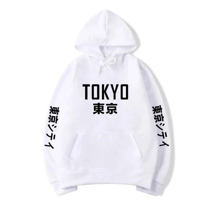 white tokyo japan hoodie