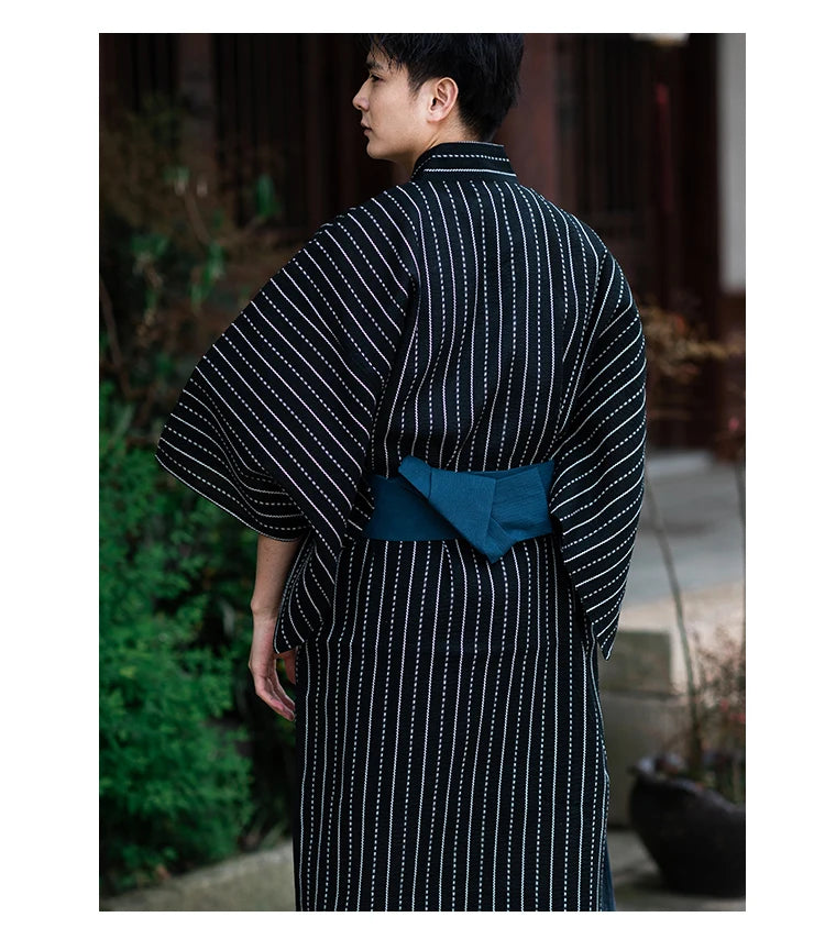 man wearing japanese kimono traditional male