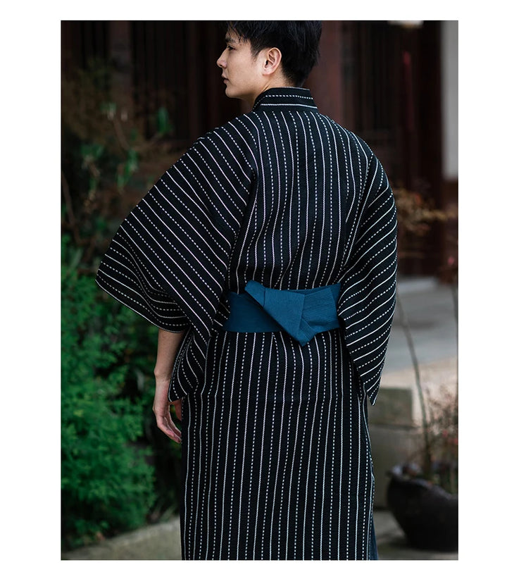 man wearing japanese kimono traditional male