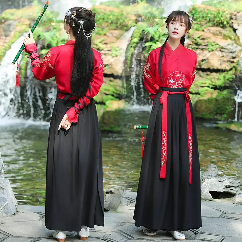 woman wearing embroidered kimono robe