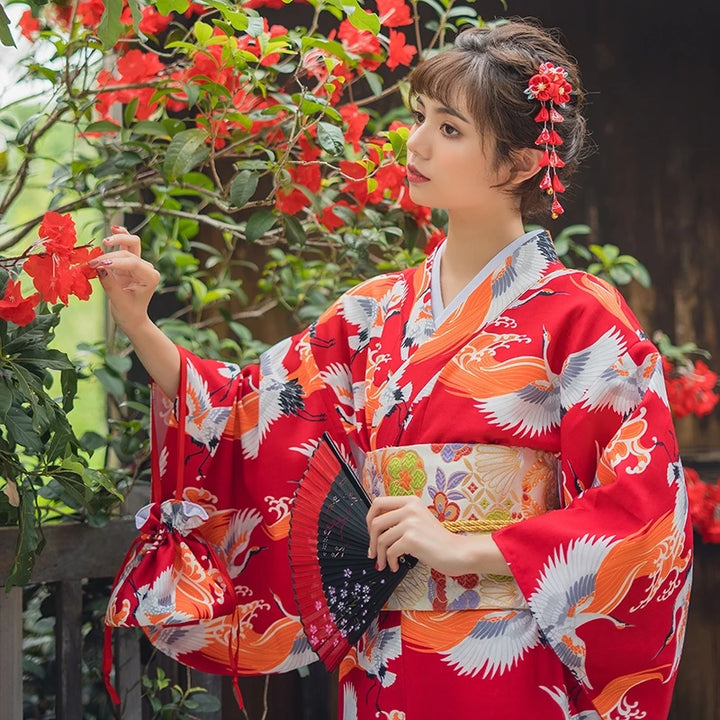 kimono crane