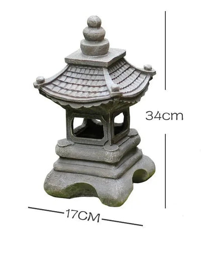 size of garden pagoda lantern