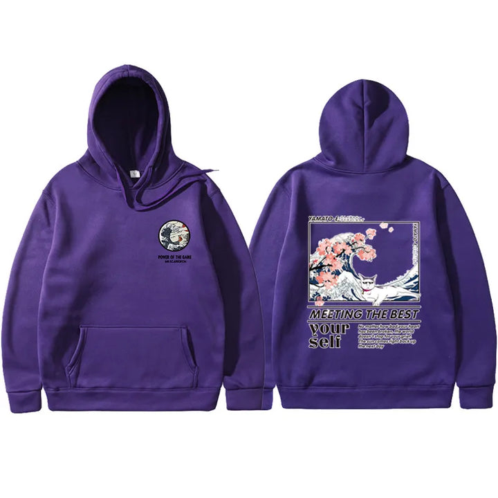 purple great wave off kanagawa hoodie