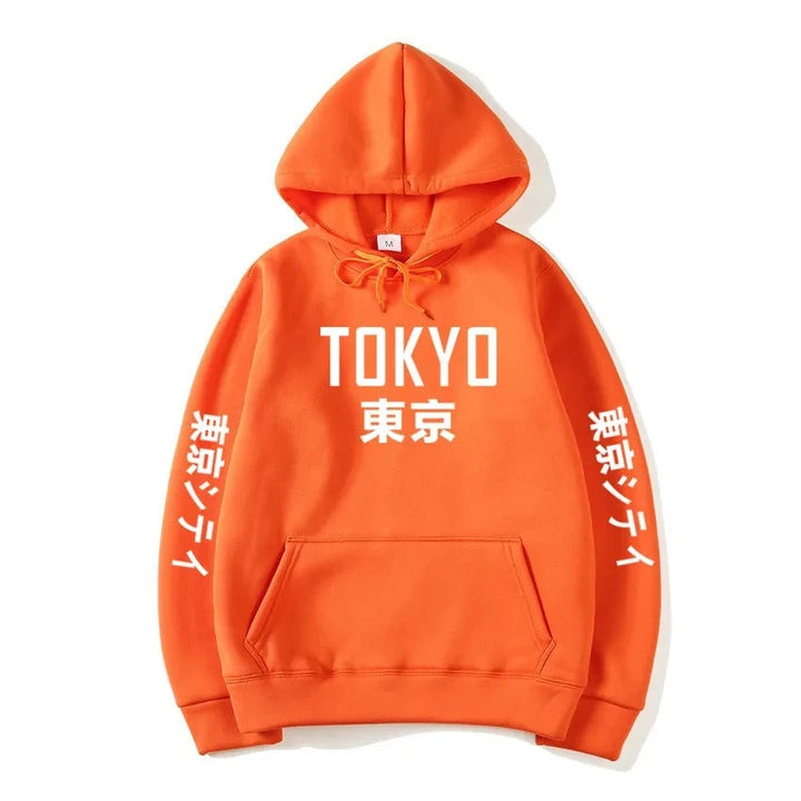 orange hoodie tokyo