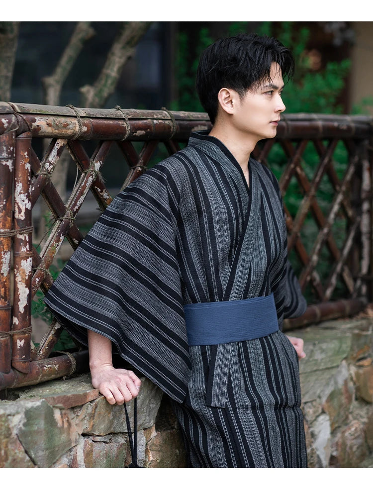 japanese grey yukata