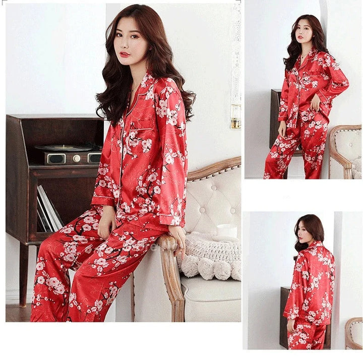 floral japanese pajama set