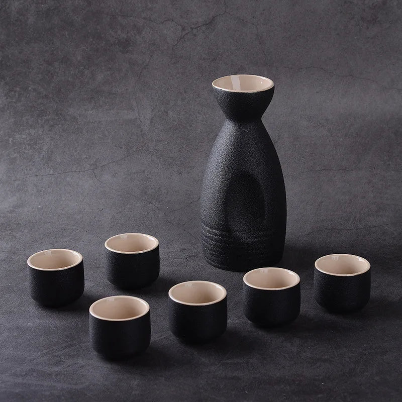 japanese sake set antique