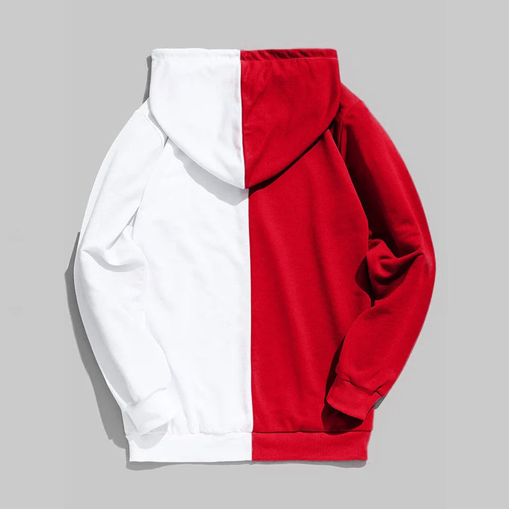 back of red tokyo hoodie