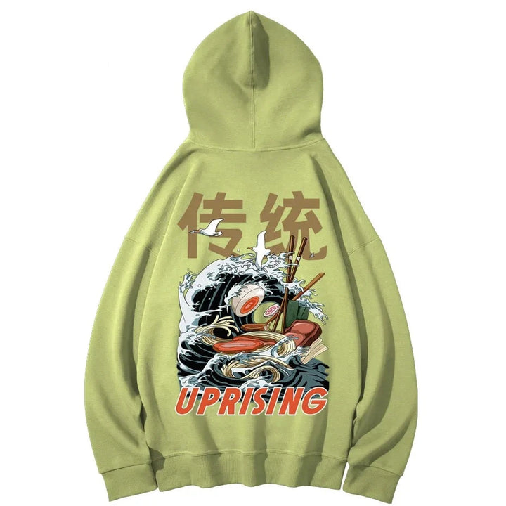 green ramen noodle hoodie*