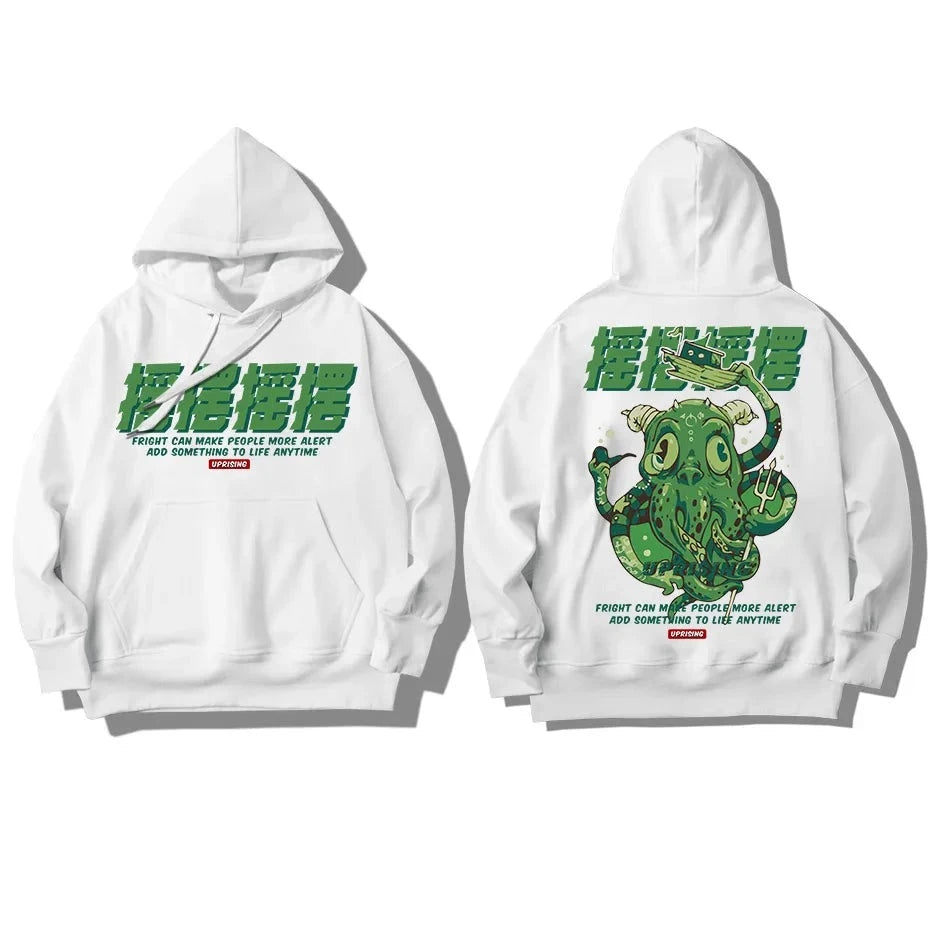 white octopus hoodie