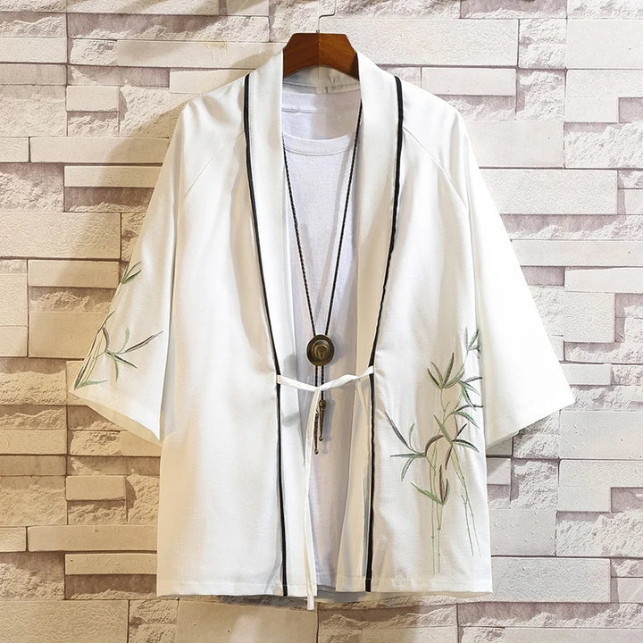 white silk kimono jackets