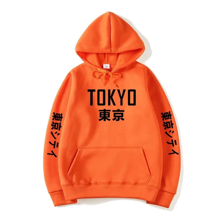 orange tokyo japan hoodie