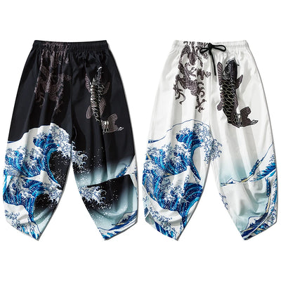 black-and-white-kanagawa-wave-pants