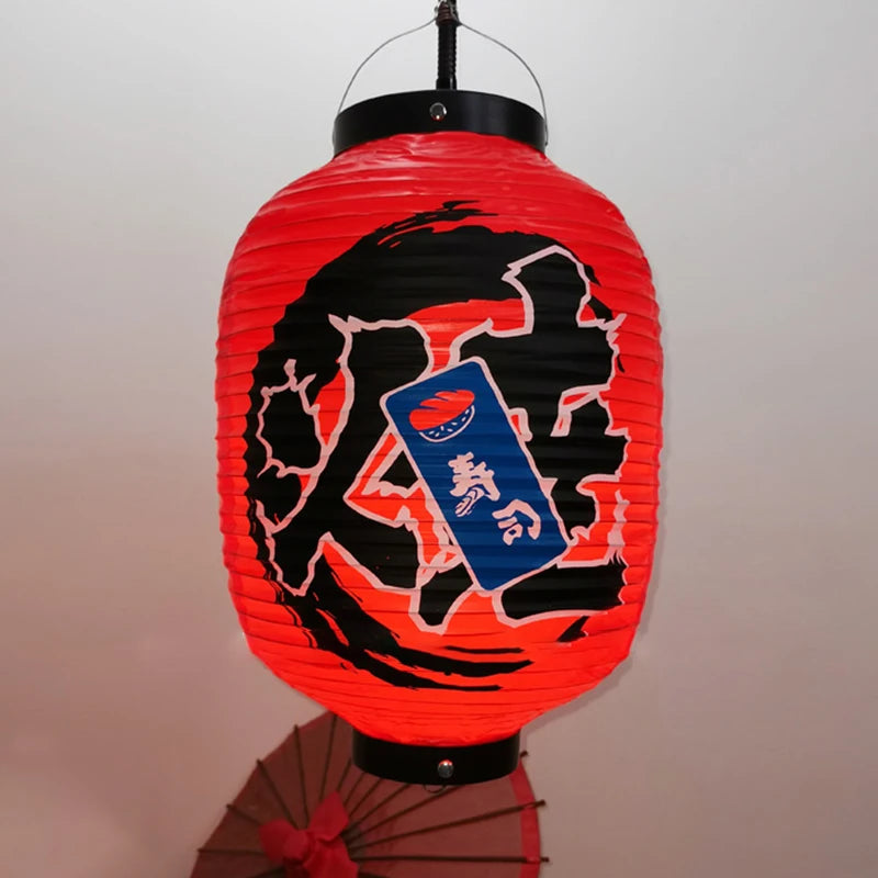 red paper japanese lantern