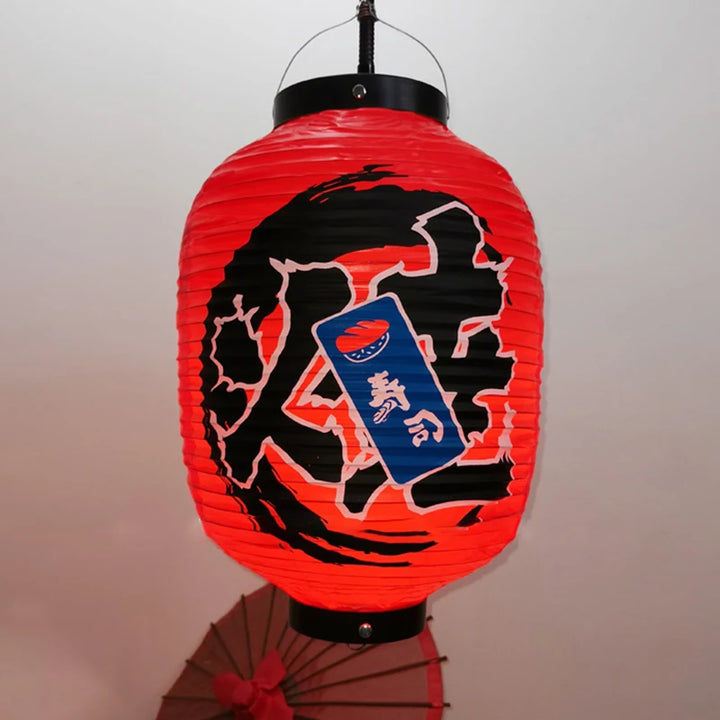 red paper japanese lantern