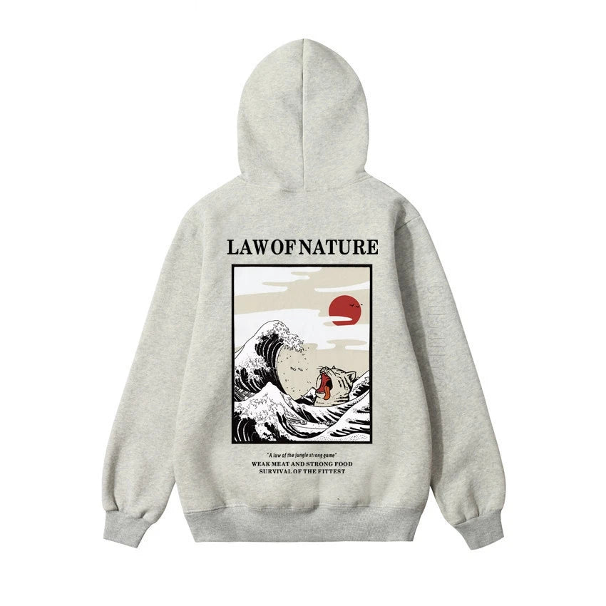 grey law of nature hoodie