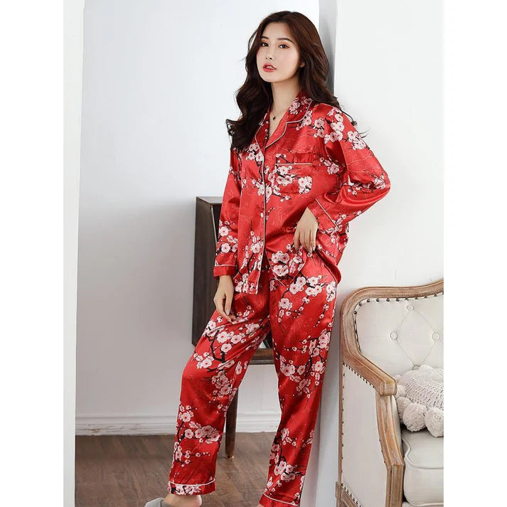 woman wearing a japanese pajama set