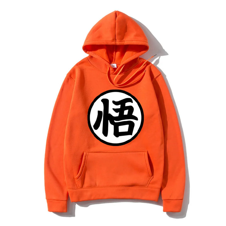 orange goku hoodie