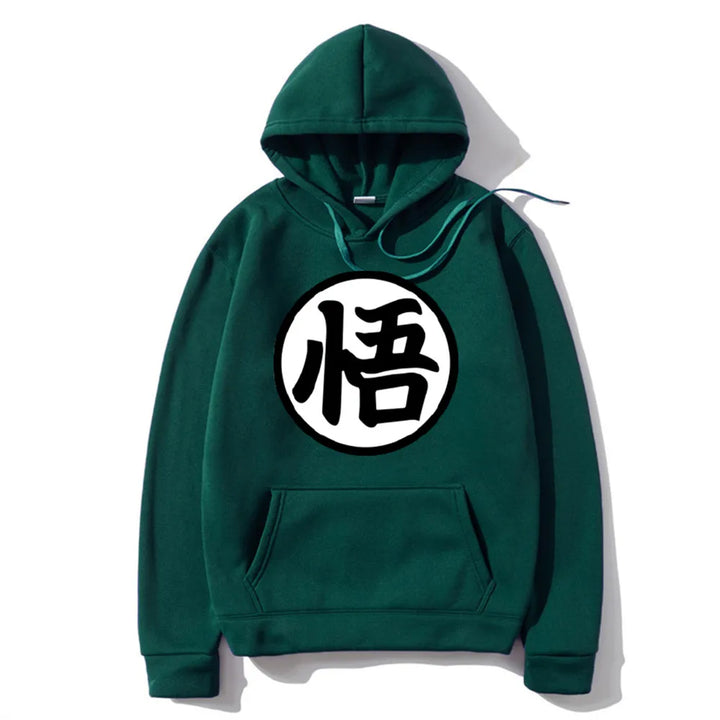 dark green goku hoodie