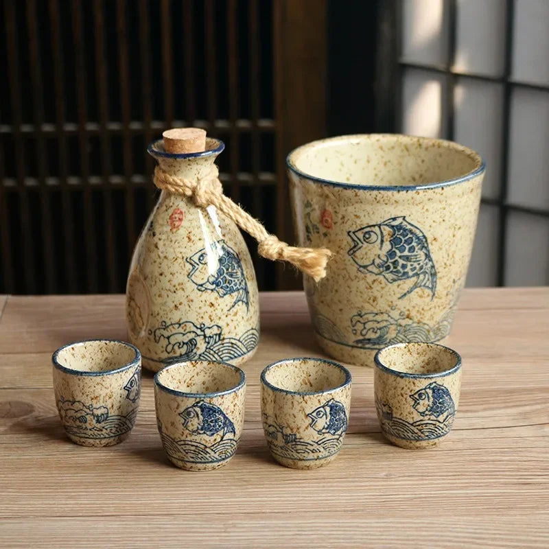 handmade sake set