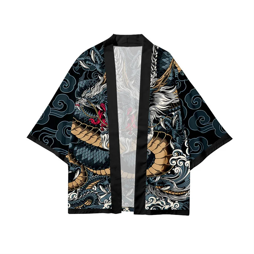 blue dragon kimonos