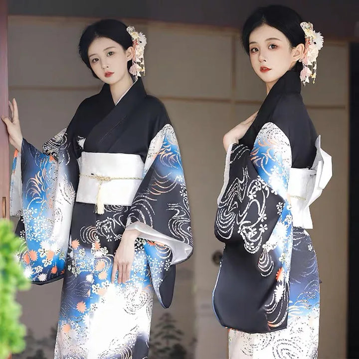 black japanese kimono robes