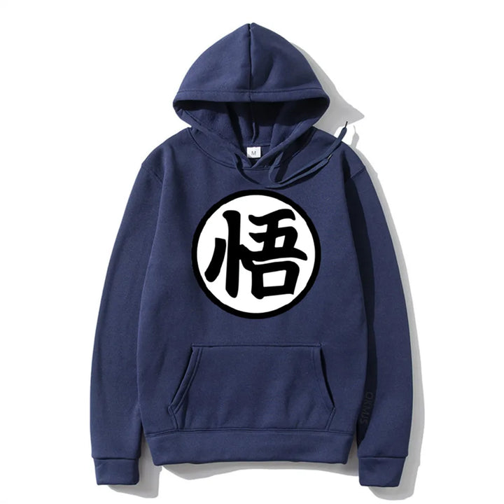 navy goku hoodie