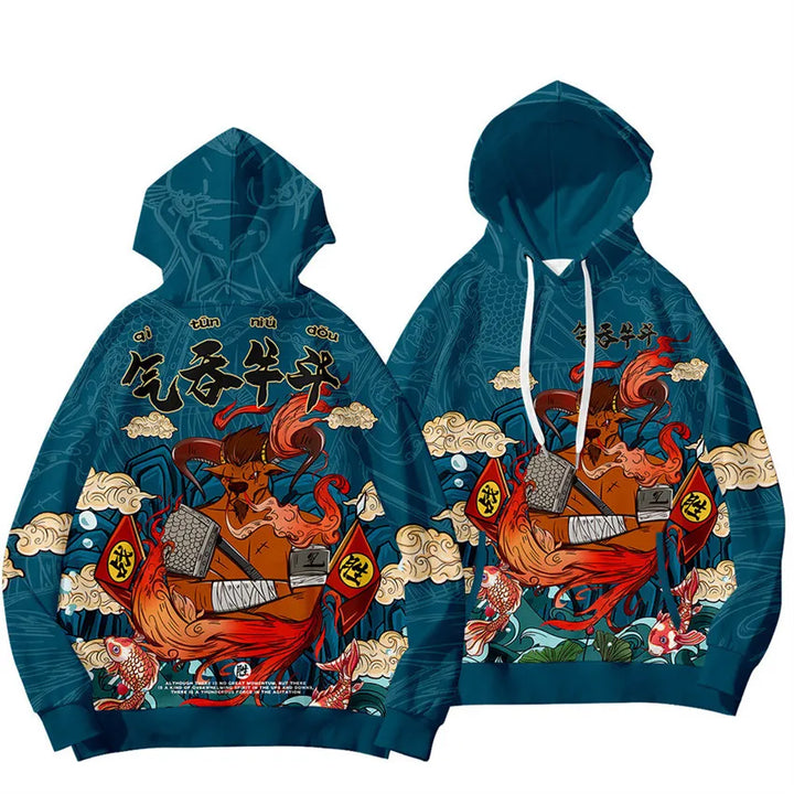 japanese animal hoodie