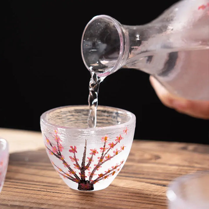 sake glasses set serving sake