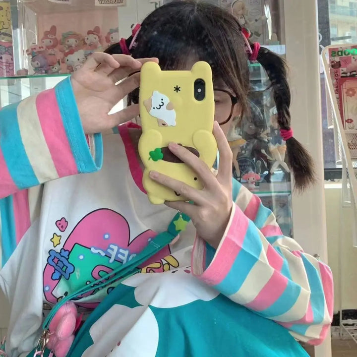 selfie with a kawaii hoodie