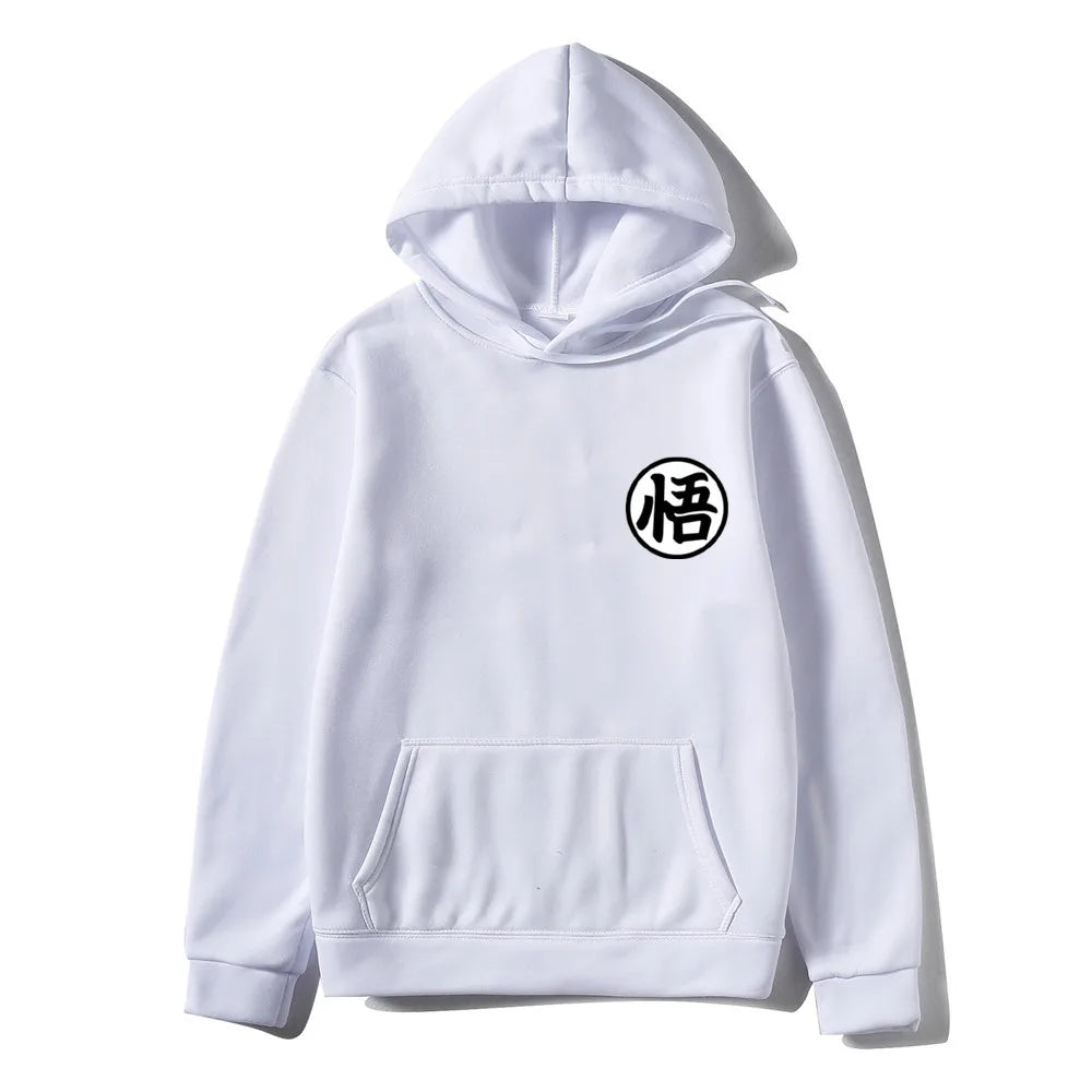 white japanese writing hoodie